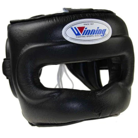Winning Boxing Headguard Black Nosebar