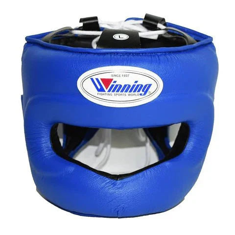 Winning Boxing Headguard Blue Nosebar