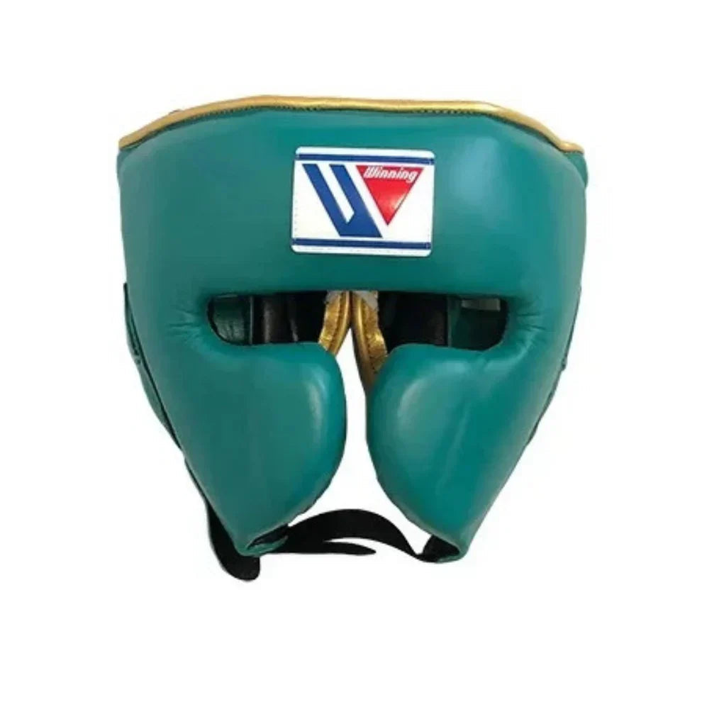 Winning Boxing Headguard Teal/Gold Custom