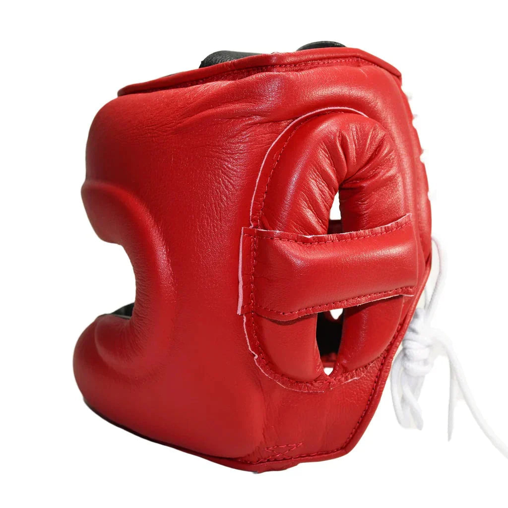 Winning Boxing Headguard Red Nosebar