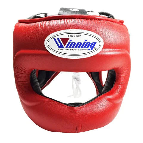 Winning Boxing Headguard Red Nosebar