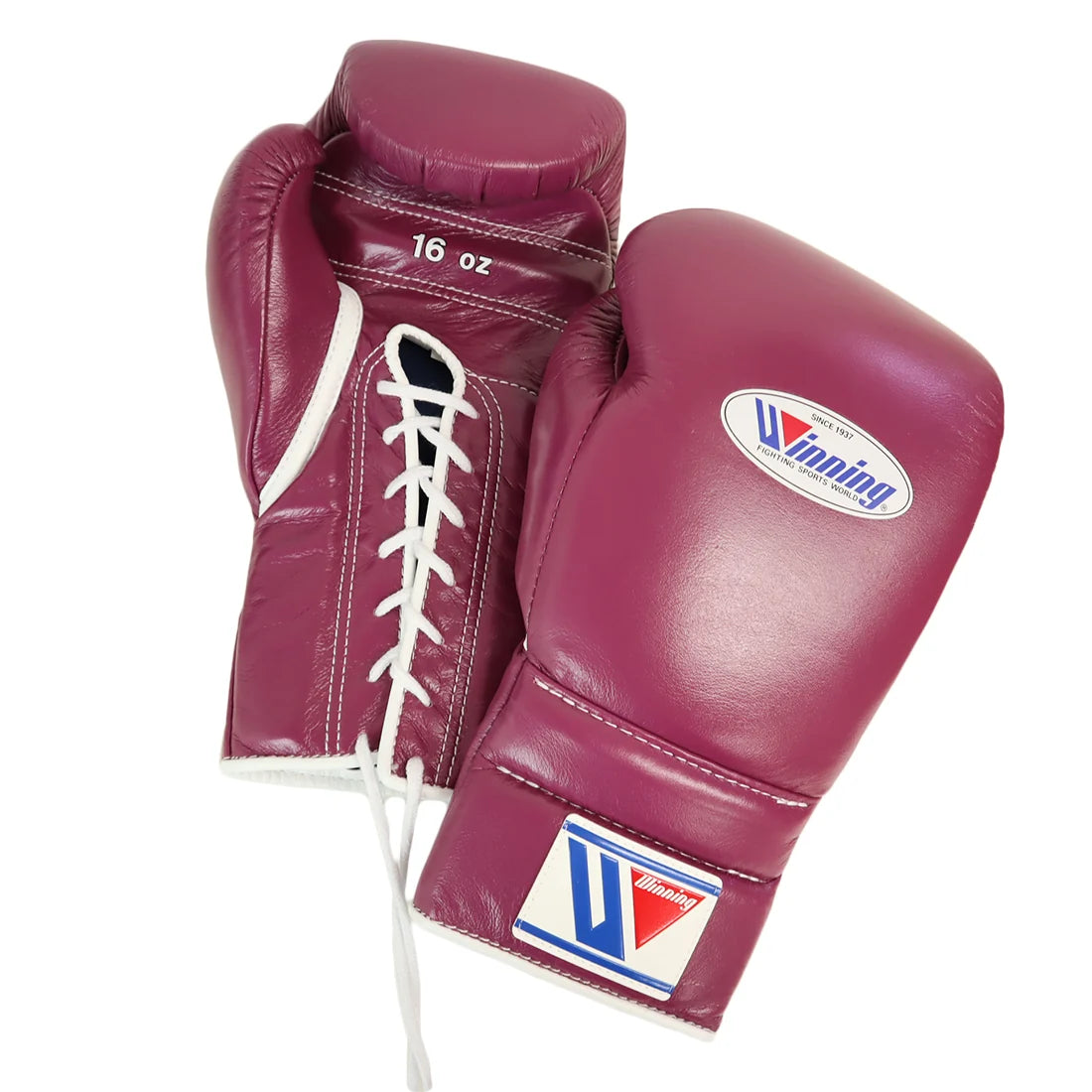 Winning Boxing Gloves Dark-Pink Leather