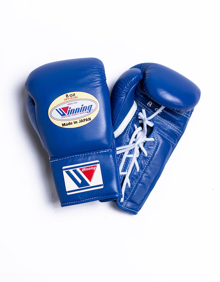Winning Boxing Gloves Blue Lace-Up