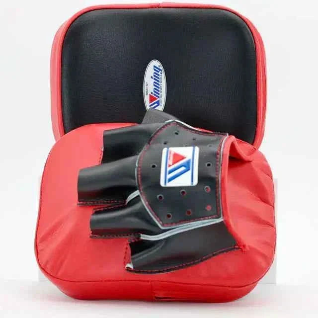 Winning Boxing Punching Mitts Black/Red Custom