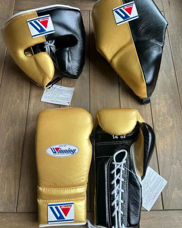 Winning Boxing Set Gold/Black Customizable