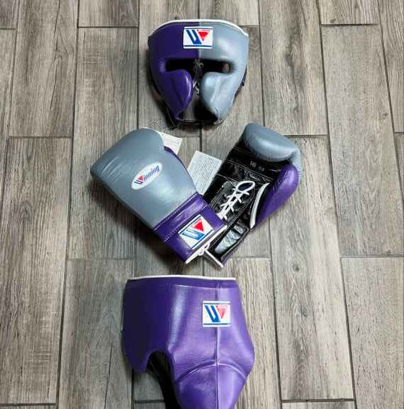 Winning Boxing Set Grey/Purple/Black Customizable