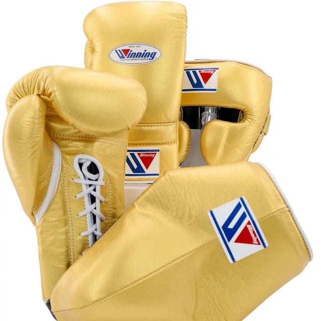Winning Boxing Set Golden Leather