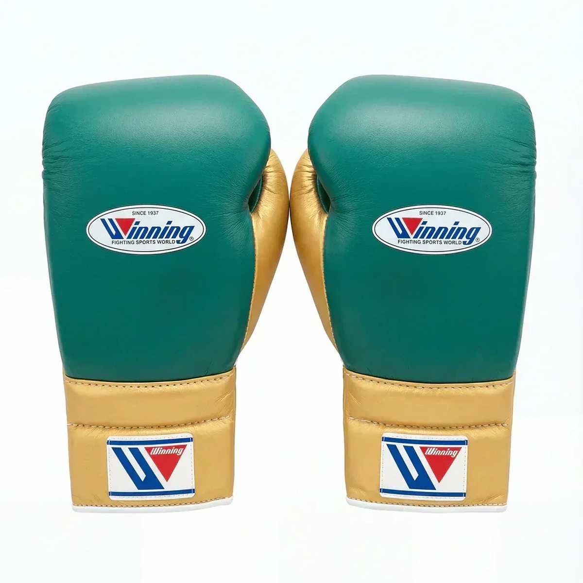 Winning Boxing Gloves See Green/Golden  Lace up