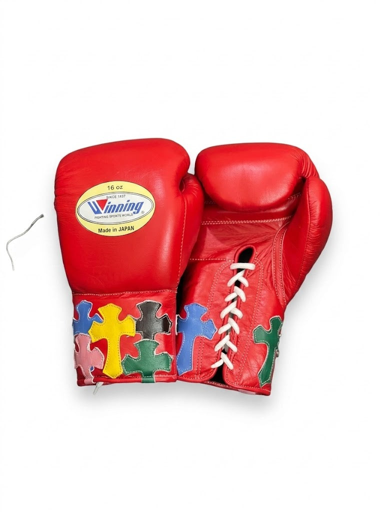 Winning Boxing Gloves Red Lace-Up