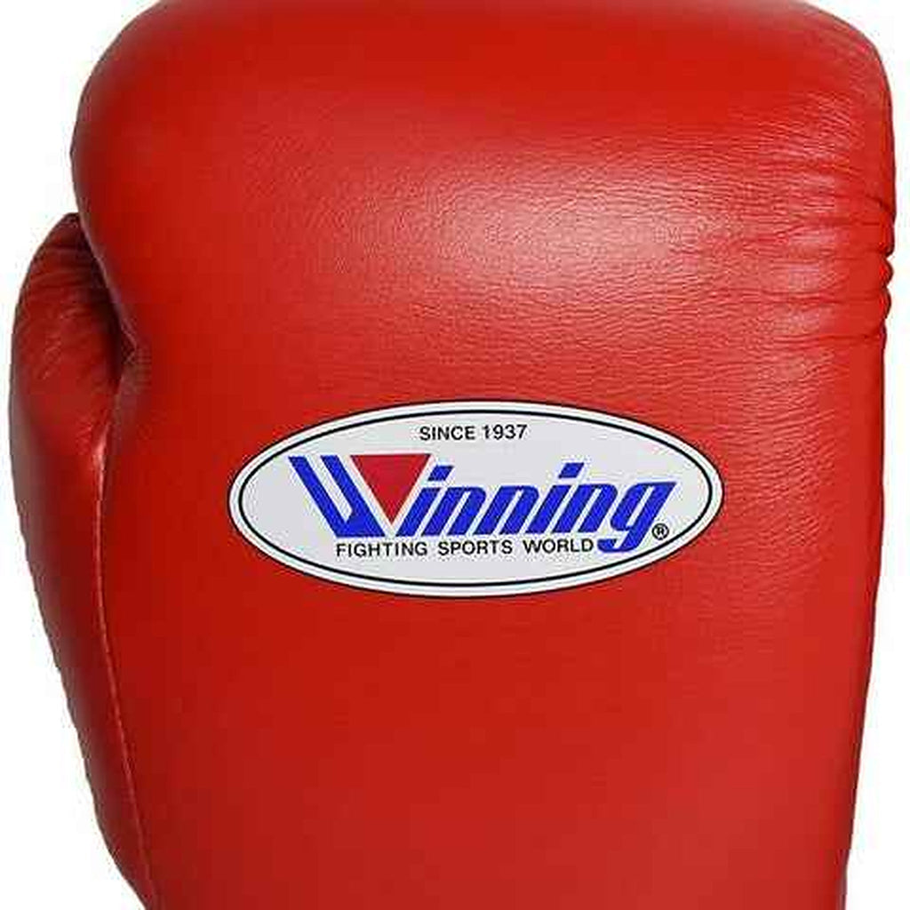 Winning Boxing Gloves Red/white  Lace up