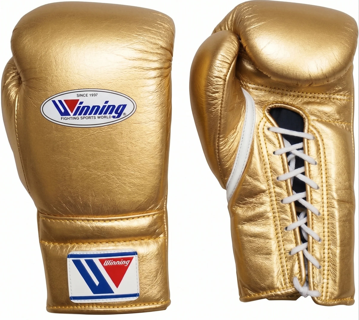 Winning Boxing Gloves Gold Lace-Up