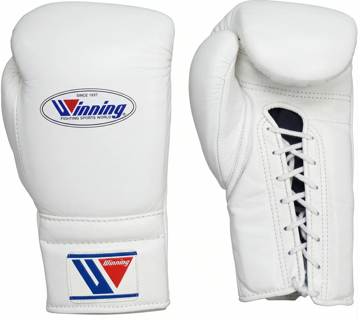 Winning Boxing Gloves White Lace-Up