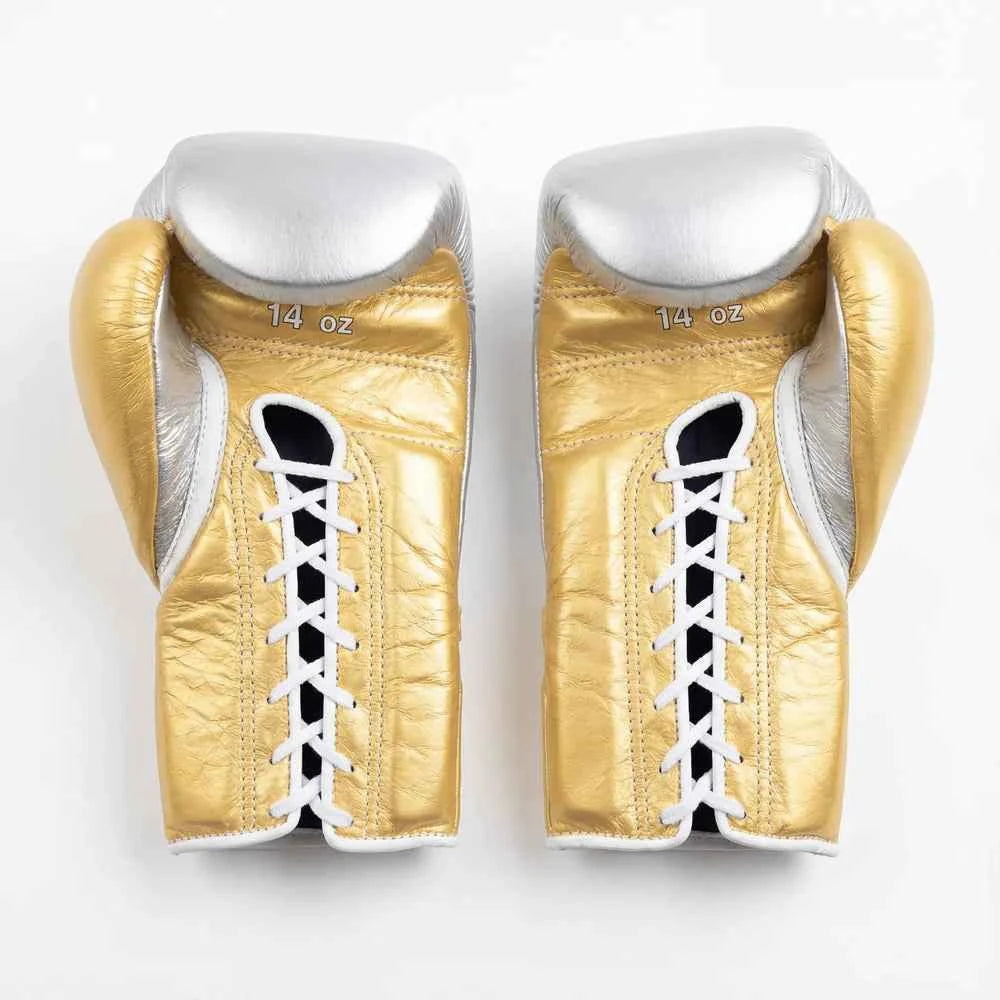 Winning Boxing Gloves Silver/Gold Custom