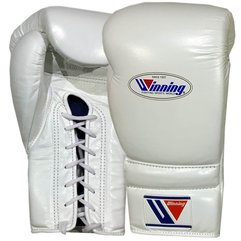 Winning Boxing Set white Leather