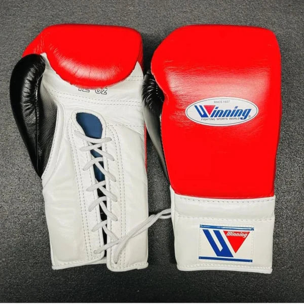 Winning Boxing Gloves Red/White/Black Sparring