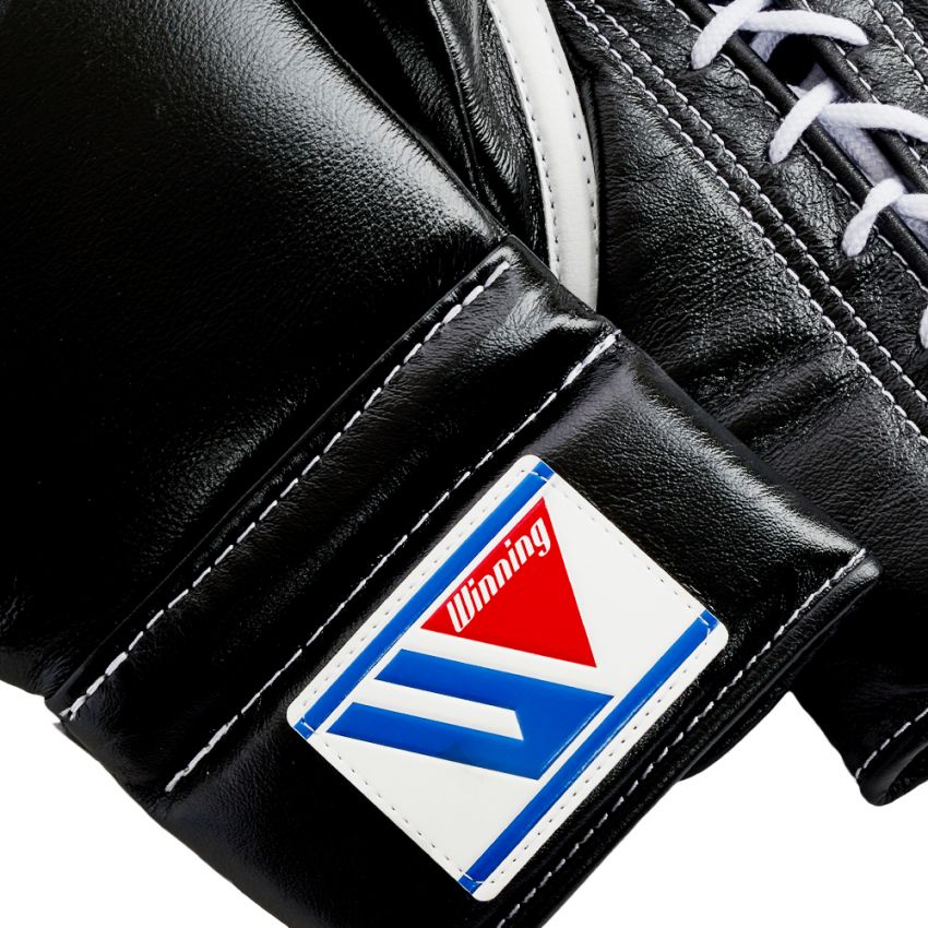 Winning Boxing Gloves Black Lace-Up