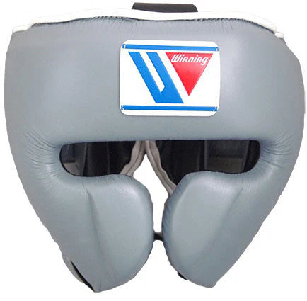 Winning Boxing Headguard Grey Sparring