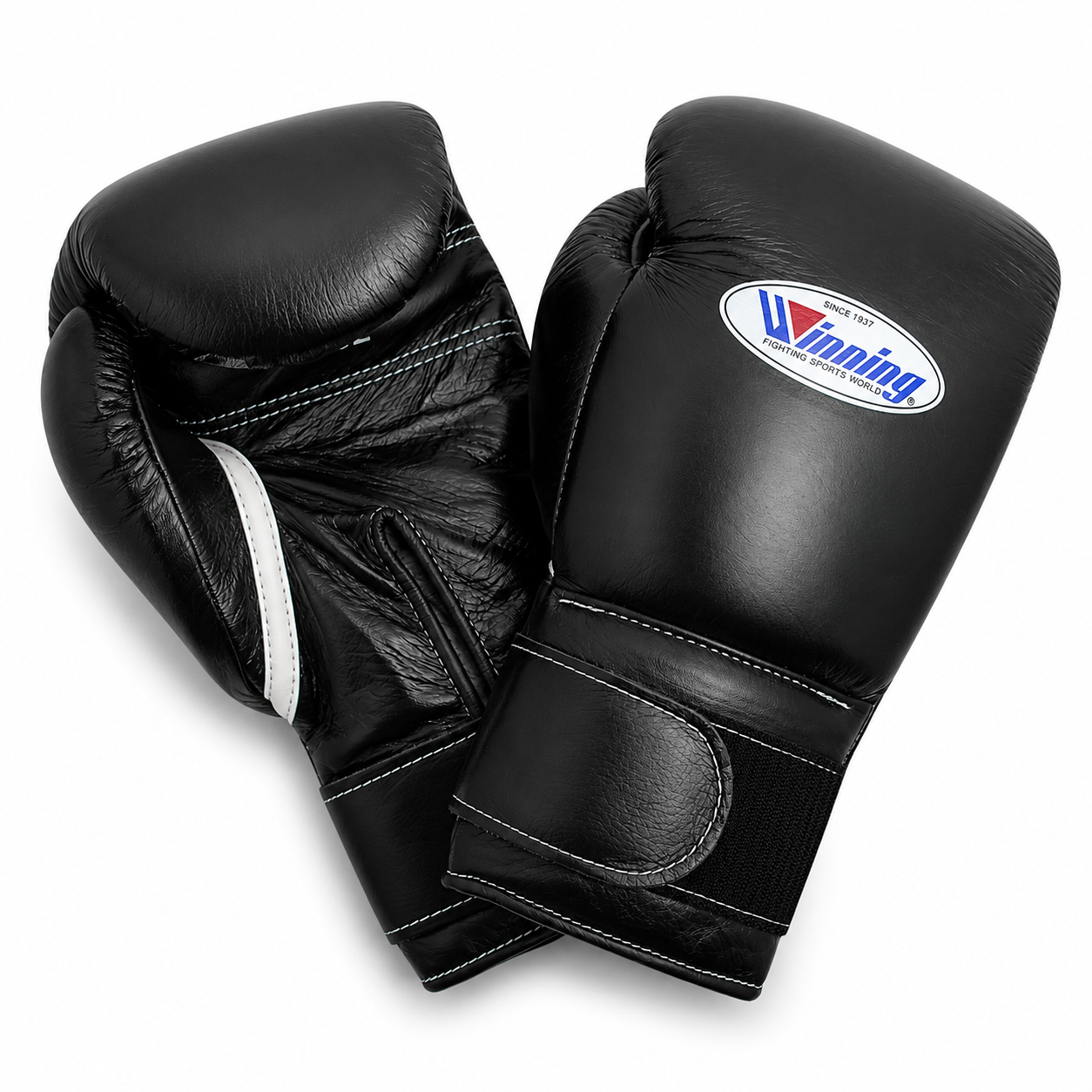 Winning Boxing Gloves Black Lace-Up